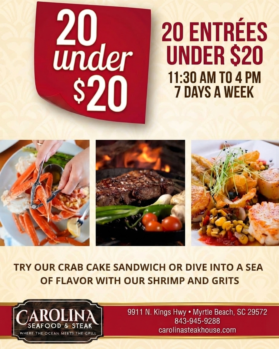 Lunch Carolina Seafood & Steak Myrtle Beach