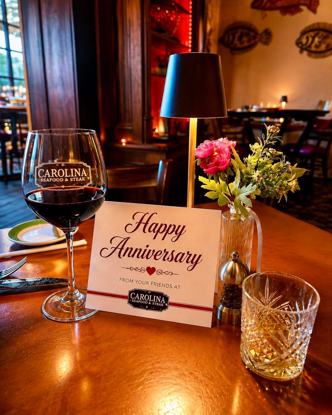 ❤️ CELEBRATE YOUR SPECIAL MOMENTS AT CAROLINA 🥂

Anniversaries, date nights, birthdays—or simply an evening together.

Great food. A glass of wine. Warm atmosphere. And the person you want sitting across the table. ❤️

Make your next memory at Carolina Seafood & Steak.

Dine Beneath History.

📍 Myrtle Beach
🥩 Steaks • Fresh Seafood • Cocktails
🥂 Reservations recommended