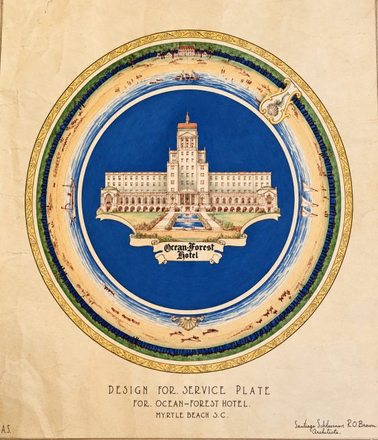 ✨ A little piece of Myrtle Beach history, beautifully preserved.

This ornate design was created for proposed dinnerware for the Ocean Forest Hotel dining room, featuring the hotel itself at the center of the service plate.

The Ocean Forest Hotel was once one of Myrtle Beach’s most iconic landmarks, and details like this give us a glimpse into the elegance and care that went into every part of the guest experience.

At Carolina Seafood & Steak, we’re proud to keep the history of Myrtle Beach close — not just in the stories we share, but in the atmosphere, details, and memories that still live on here today. 🤍

Carolina Seafood & Steak - where history is served with every bite.
🌐 carolinasteakhouse.com

#OceanForestHotel #MyrtleBeachHistory #HistoricMyrtleBeach #CarolinaSeafoodAndSteak #MyrtleBeachMemories #GrandStrandHistory #MyrtleBeachSC #HistoricDining #RestaurantWithHistory #WhereHistoryIsServed