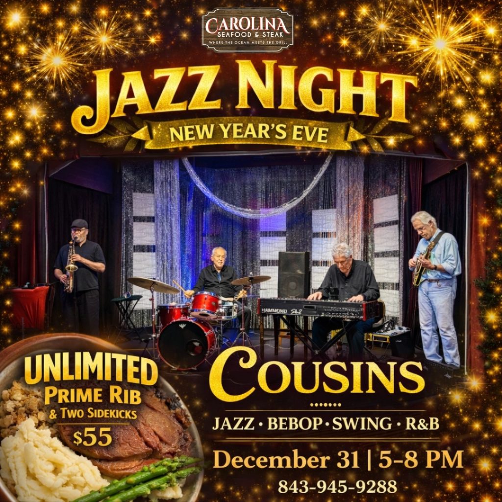 New Year's Eve at Carolina Seafood and Steak in Myrtle Beach