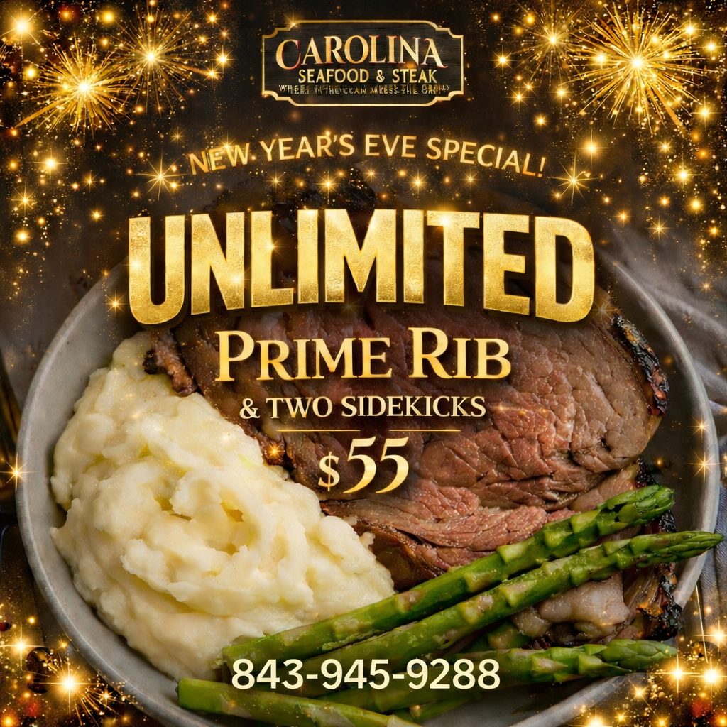 prime rib new year dinner Myrtle Beach