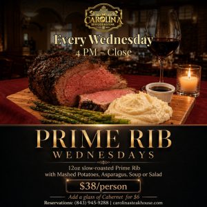 Prime Rib Wednesdays Special