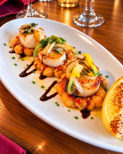 Golden-seared, beautifully plated, and almost too good to share. 🥂✨

Start your evening with a little temptation. ❤️

📍 Carolina Seafood & Steak | Myrtle Beach

#ScallopLovers #MyrtleBeachDining #CarolinaSeafoodAndSteak