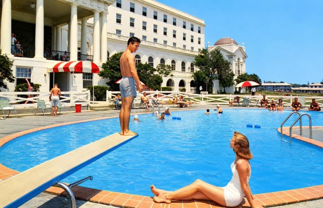 🏊‍♀️ Did you know the Ocean Forest Hotel had a saltwater pool? 

The legendary Myrtle Beach hotel featured both indoor and outdoor pools, with historical accounts noting a saltwater pool among its luxury amenities — guests could even choose salt or fresh water in their rooms. 

Imagine spending the afternoon by the pool, then getting dressed for dinner inside one of Myrtle Beach’s most glamorous landmarks. ✨ 

A little glimpse into the elegance of a Myrtle Beach vacation from another era. 🤍

(c) TheGrandStrand.com Collection 

#OceanForestHotel #MyrtleBeachHistory #HistoricMyrtleBeach #MyrtleBeachMemories #GrandStrandHistory #VintageMyrtleBeach #CarolinaSeafoodAndSteak #VisitMyrtleBeach #MyrtleBeachSC #HistoryWednesday