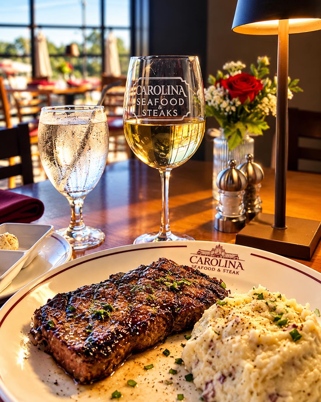 🥩🔥 A LITTLE LUXURY. JUST $19!

Juicy, perfectly grilled 8 oz New York Strip, served with your choice of one delicious side.

Steakhouse quality. Lunchtime price. 🍷✨

🕛 Lunch & Early Dining | 12–6 PM Daily